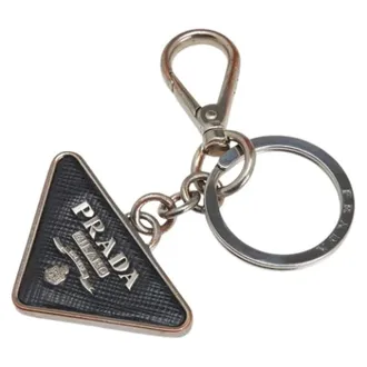 Prada Pre-owned Accessories, male, Black, Size: ONE SIZE Pre-owned Keyring