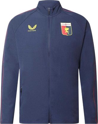 Castore Heren Anthem Genoa CFC Trainingsjack (Marineblauw)