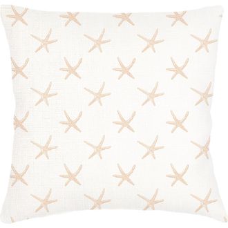 Anaya with Love Starfish Beige Linen Euro Pillow 26x26 with Down Insert at Nordstrom