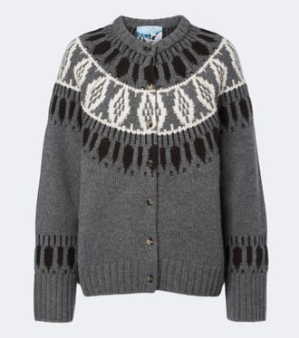 arch4 Fair Isle cashmere cardigan
