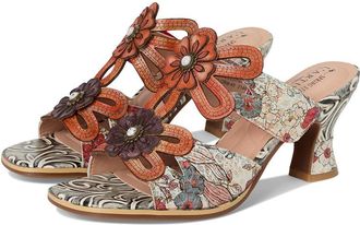 L'Artiste by Spring Step Alania Womens Wedge Shoes Orange : EU 41 (US Womens 9.5-10) M, Leather