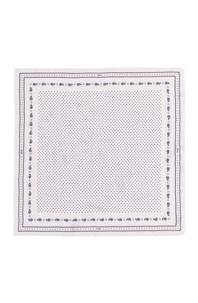 Maje 90x90 printed silk scarf in Ecru at Nordstrom