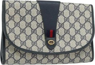 Gucci Pre-owned Clutches, female, Blue, Size: ONE SIZE Pre-owned Plastic Clutch