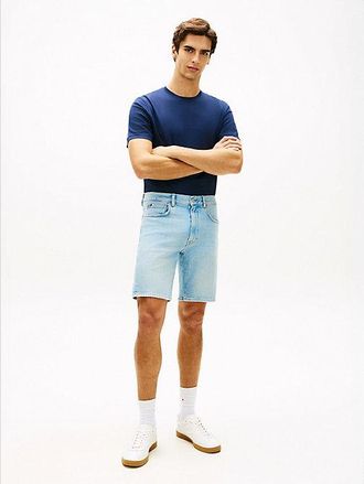 Tommy Hilfiger Denton Faded Straight Leg Denim Shorts