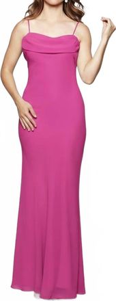 Milano Formals Flowing Muse Maxi Dress In Fuchsia