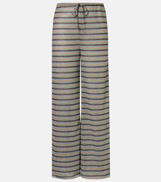 Oséree Oséree Lumière striped wide-leg pants