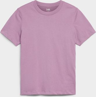 Twik Womens Short-sleeve crew-neck Tee Shirt Relaxed fit