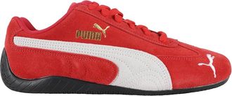 Puma Rode Su&egrave;de Sneakers met Geborduurd Logo - Dames - Sneakers - Rood - 37 1/2 EU - Su&egrave;de - Schoenen