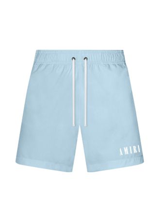 Amiri Mens Core Logo Swimshorts in Blue - Size X-Small