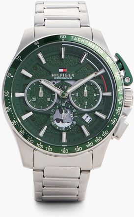 Tommy Hilfiger Mens 44MM Chronograph Sport Watch - Green