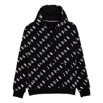 Air Jordan AOP Fleece Pullover Black White DV7640-010