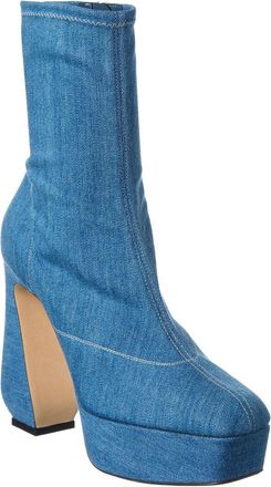 Sergio Rossi 80 Denim Platform Boot