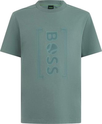 HUGO BOSS Hombre, Camisetas, Verde, Talla: XL