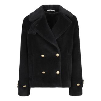 Tagliatore Double-Breasted Coats, female, Black, Size: XS Sheila Coat