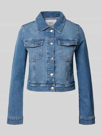Mango Jeansjacke mit Brusttaschen Modell NEWVICKY in Jeansblau, Gr&ouml;&szlig;e XL