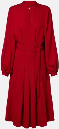 Loro Piana Abito midi Haileen in cr&ecirc;pe di seta e lana