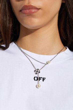 Off-white Necklace With Pendants, Womens, Silver