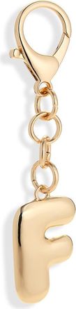 Leith Bubble Initial Bag Charm in F- Gold at Nordstrom Rack