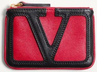 Valentino Garavani Portachiavi Valentino Garavani Viva Superstar In Nappa Donna ROSSO/NERO UNI