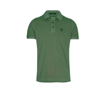 Aeronautica Piqu&eacute; Polo - Heren - Polos - Groen - L - Katoen - Tops