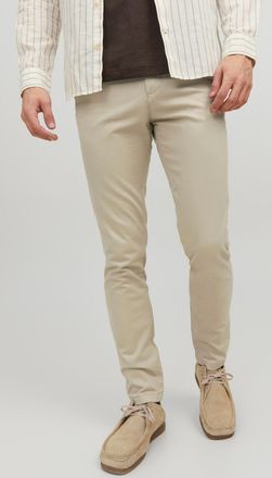 Jack & Jones Chinos JACK & JONES JPSTMARCO mit Stretchkomfort und schmalem Bein, Herren, Gr. 30, L&auml;nge 34, oxford tan, Web, Obermaterial: 98% Baumwolle, 2% Elastha