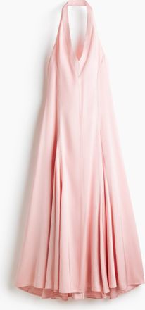 H&M Ausgestelltes Kleid aus Satin - Pink