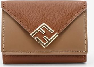 Fendi Portafoglio FF Diamonds Micro Trifold in pelle - FENDI - gender_Woman