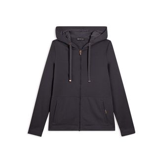 Freddy Felpa donna con cappuccio e inserti micro-trecce