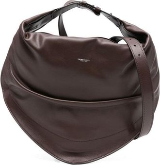Federico Cina Shoulder Bag In Smooth Calfskin Leather