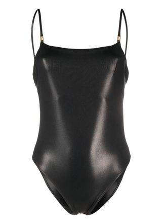 Versace Badpak met Greca detail - Zwart