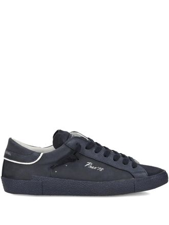Philippe Model leather low-top sneakers - Blue