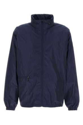 Saint Laurent Navy Blue Solid Jacket