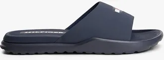 Tommy Hilfiger Mens Flag Logo Slide Sandal - Blue - US 7 / EU 39.5