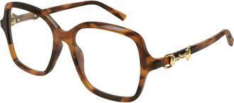 Gucci Butterfly Optisch Montuur - Dames - Brillen - Bruin - 53 MM - Accessoires