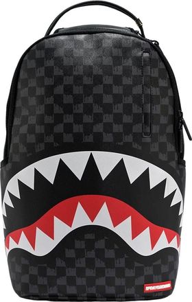 Sprayground Drip Check Shark Backpack Black W1035708