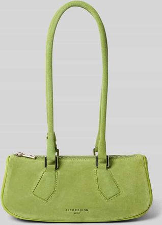 Liebeskind Handtasche aus Velours mit Label-Detail Modell CECILE in Hellgruen, Gr&ouml;&szlig;e 1