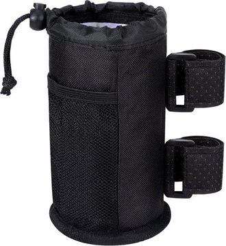 No Brand Portabotellas Con Bolsillos De Malla - Portabotellas Isot&eacute;rmico - Apto Para Bicicletas Plegables - Bicicletas Sin Tornillos - Ligero - Tejido Oxford G