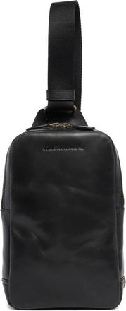 Johnston & Murphy Hunter Glazed Sling Bag in Black at Nordstrom Rack