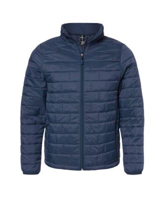Burnside Mens Elemental Puffer Jacket In Navy