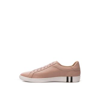 Bally Womens Pink Leather Low Top Sneakers