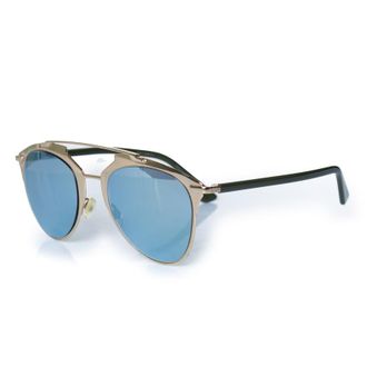 Dior Pre-owned Womens reflected aviator sunglasses in gold - One Size