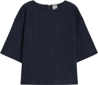 Max Mara Kaya Sweater - Dames - T-shirts - Blauw - S - Polyester - Tops