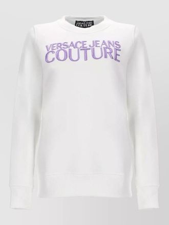 Versace Jeans Couture knitwear top ribbed cuffs structured hem
