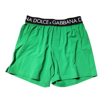 Dolce & Gabbana Bottoms, male, Green, Size: S Boxer Shorts