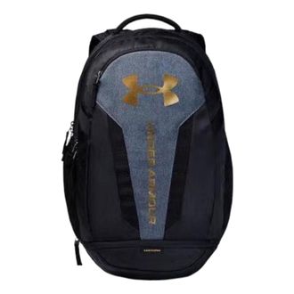 Under Armour Hustle 5.0 Backpack Black Gold 1361176-004