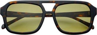 Freyrs Eyewear Havana Aviator Sunglasses in Dark Tortoise at Nordstrom