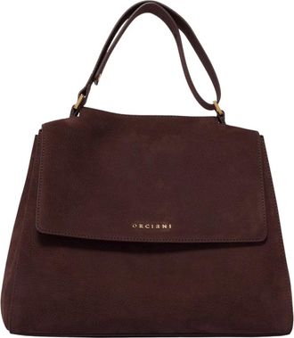 Orciani Sveva Nabucco Medium - Dames - Handtassen - Bruin - ONE Size - Leer - Tassen