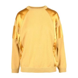 Brunello Cucinelli Dames, Truien, Geel, Maat: M Satijn