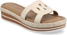 Journee Collection Rosalinda Slide Sandal in Bone/Bone at Nordstrom Rack, Size 6.5