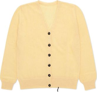 Fortela Cotton Cardigan in Yellow at Nordstrom, Size Large Eu